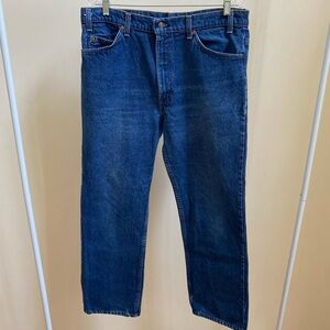 Levi's 1998 Orange Tab vintage straight leg jeans dark wash 38x30